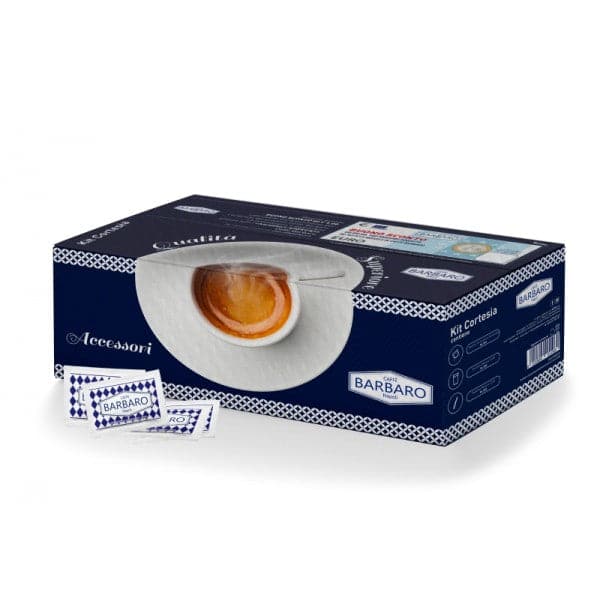 Kit Accessori Caffè Con Bustine Di Zucchero + Bicchierini + Palettine - 100/150 pz