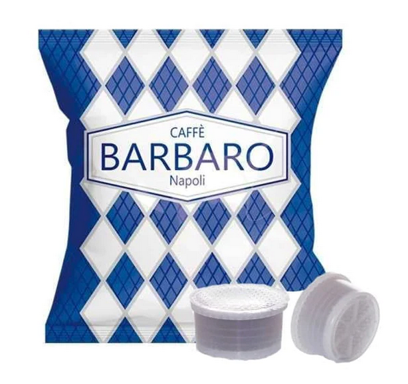 Capsule Caffè Barbaro compatibili con le macchine da caffè a marchio Esse Caffè miscela cremoso Napoli - 100 pezzi