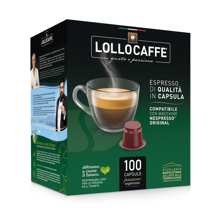 Capsule Lollo Caffè Nespresso - Miscela Argento - 100 capsule