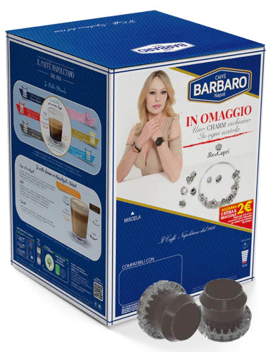 Capsule Caffè Barbaro compatibili con le macchine da caffè a marchio Domo® Cremoso Napoli - 100 Capsule