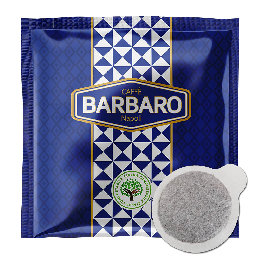 Cialde Caffè Barbaro filtrocarta ESE 44mm - Blu Cremoso 150 cialde