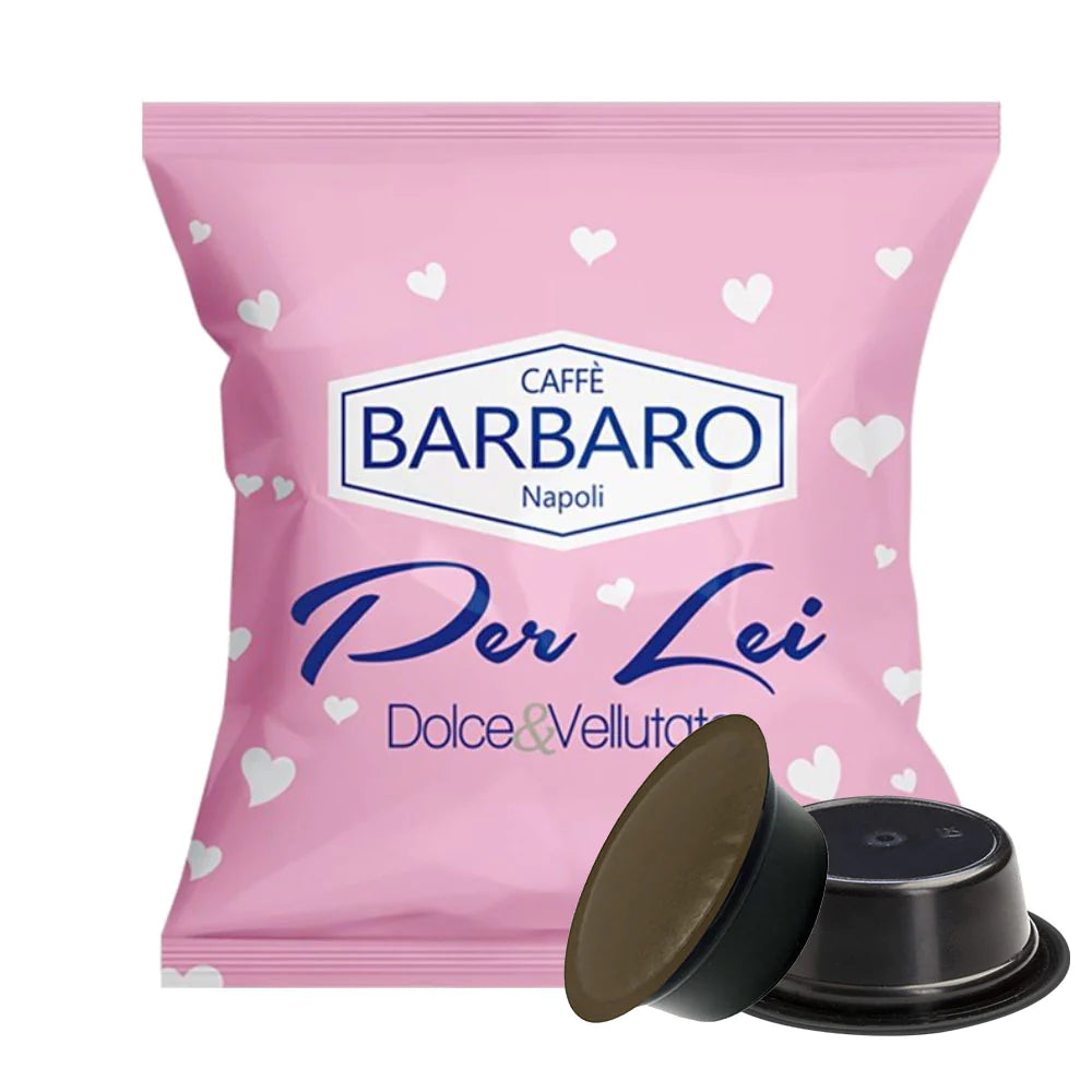 Capsule Caffè Barbaro compatibili con macchine da caffè a marchio Lavazza®* A Modo mio®* - Rosa per lei - 100 capsule