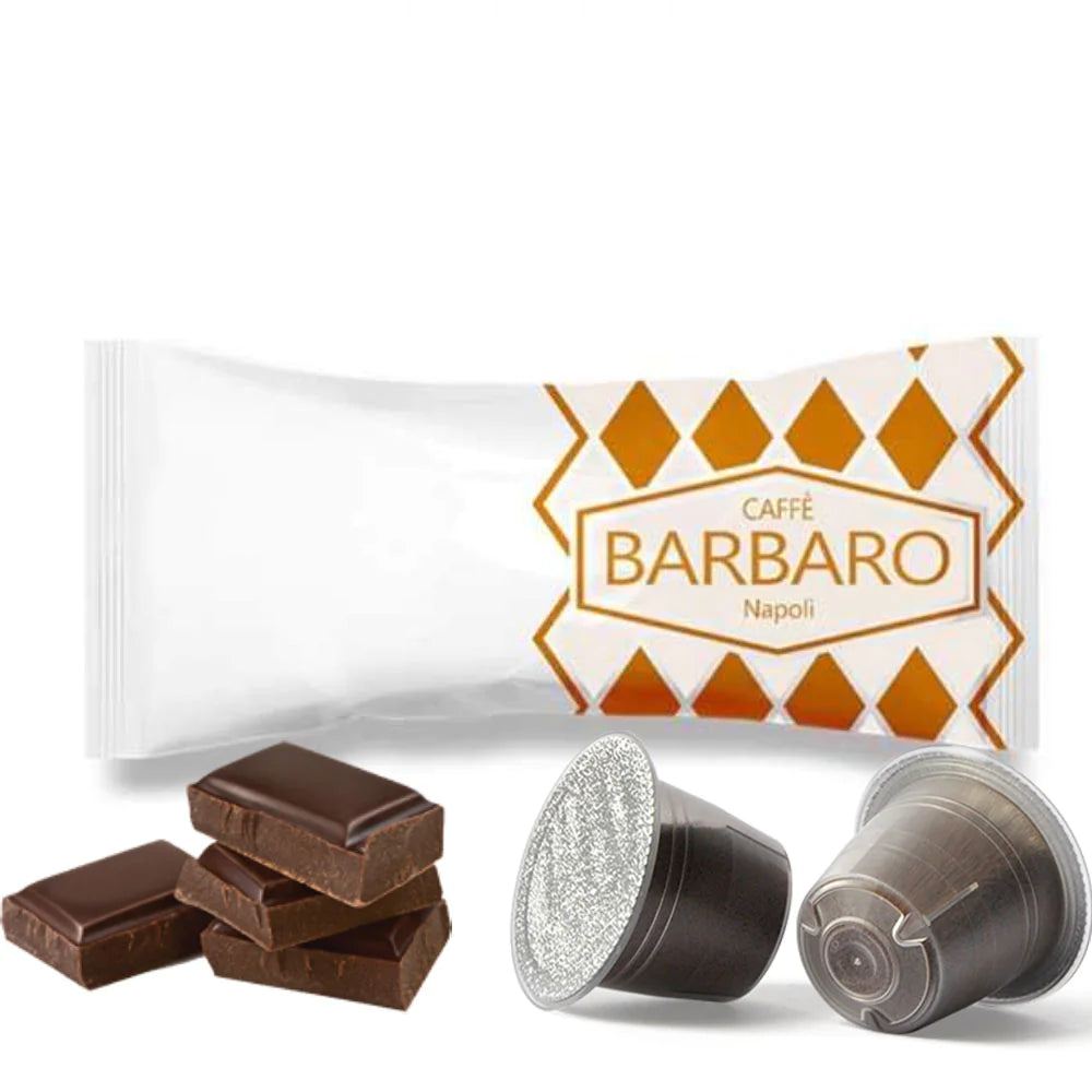 Capsule Caffè Barbaro compatibili con macchine da caffè a marchio Nespresso®* gusti Aromatizzati da 100 Capsule
