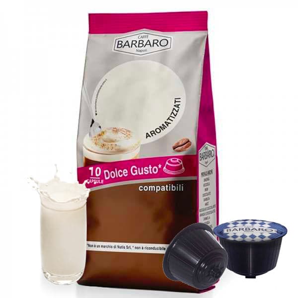 Capsule Caffè Barbaro compatibili con macchine a marchio Nescafé®* Dolce Gusto®* - SOLUBILI 10pz o 100pz